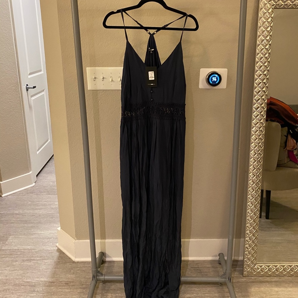 Navy blue maxi dress